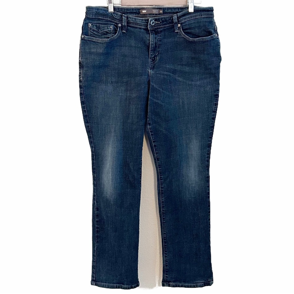 Levis Defined Waist 580 Straight Dark Wash Jeans Size 18W